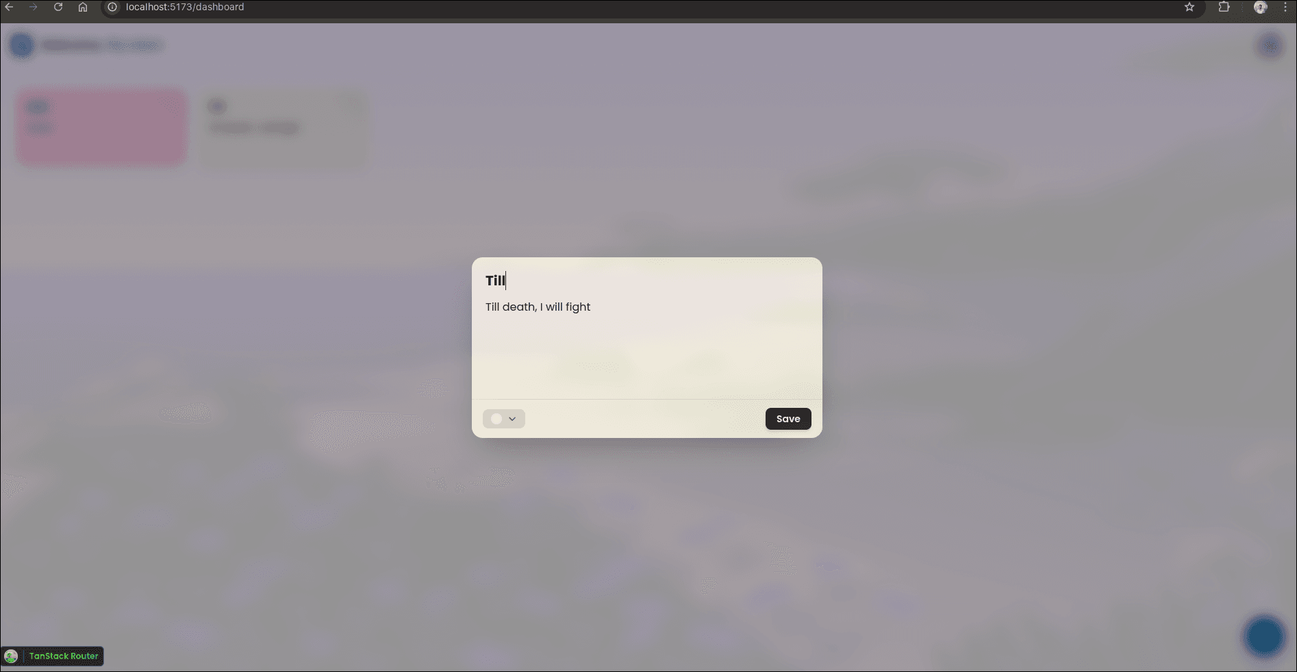 Note Dialog