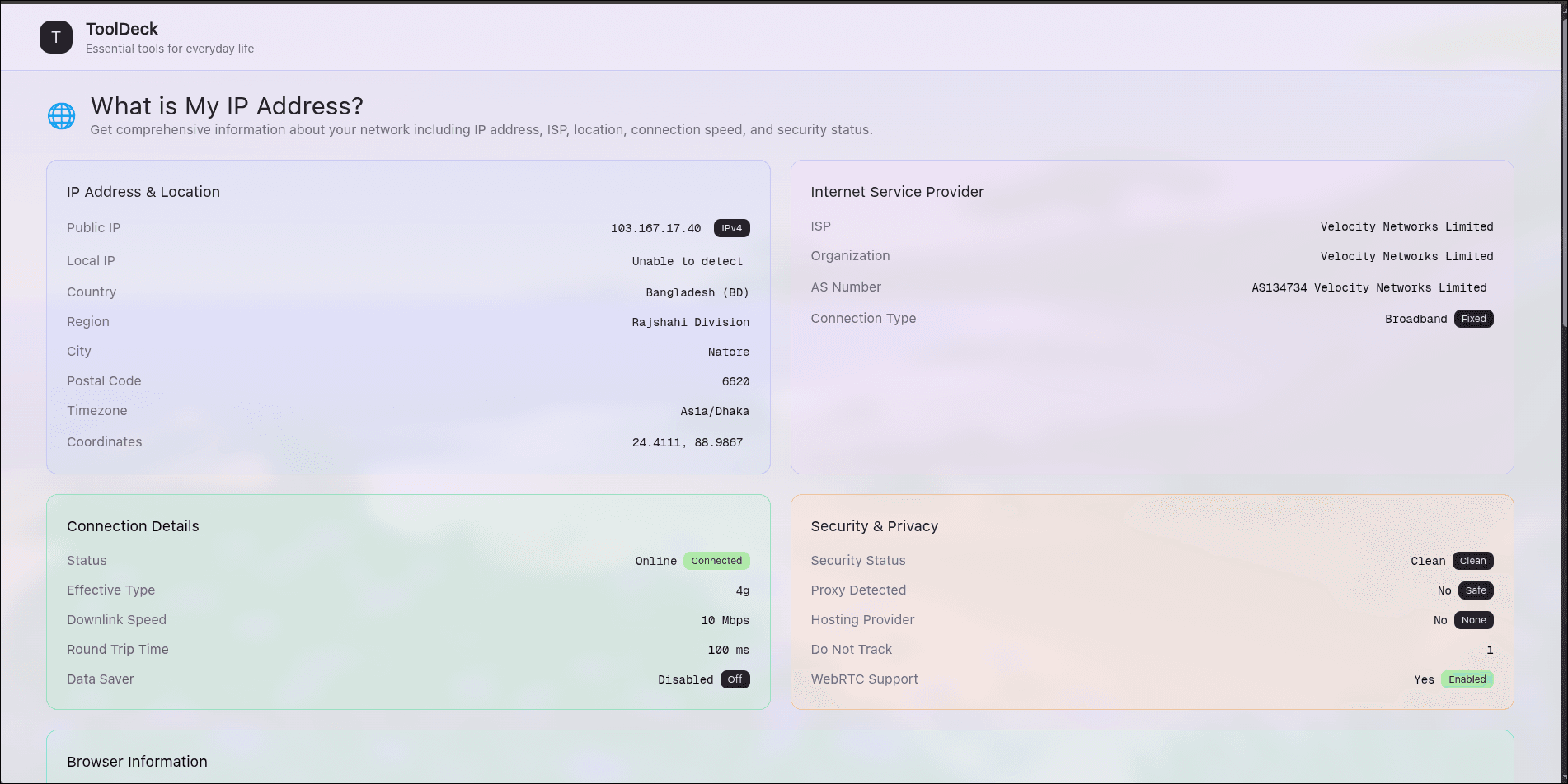 IP Page